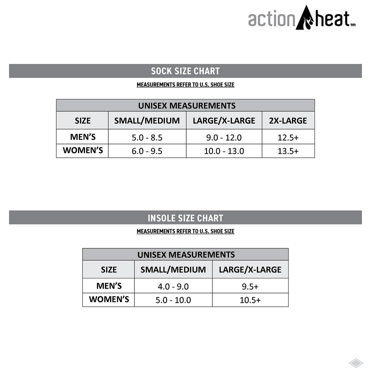 ActionHeat 5V Battery Heated Sock Covers - Battery