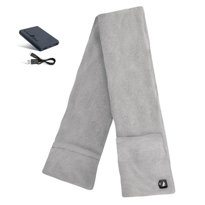 ActionHeat 5V Battery Heated Fleece Scarf with Pockets - Heated