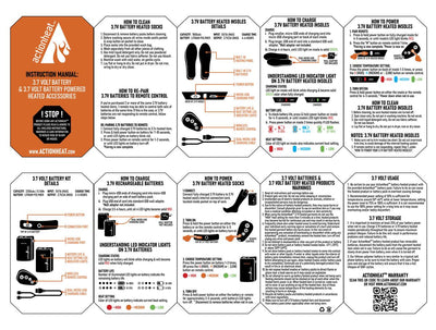 ActionHeat Replacement Remote For 3V Footwear - Info