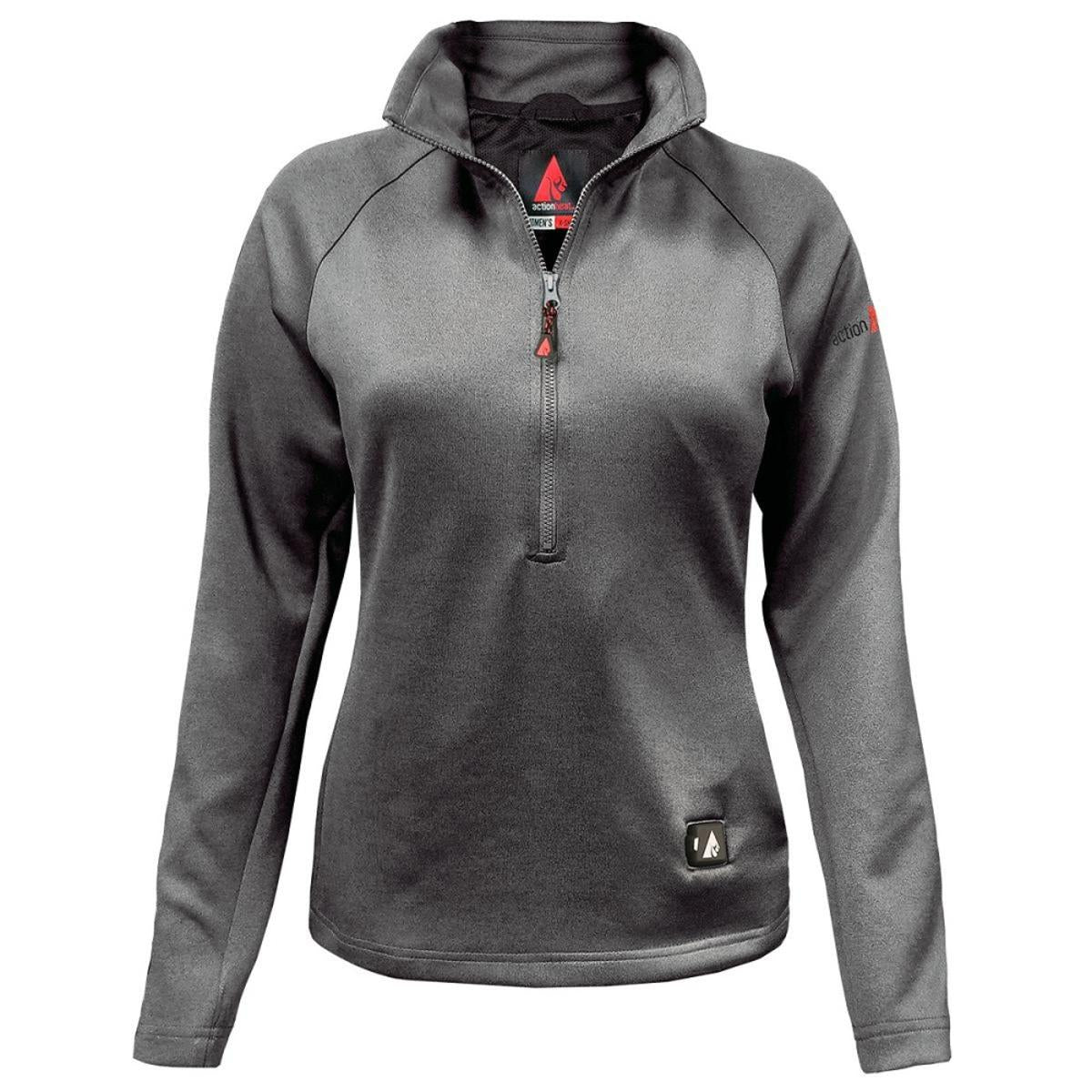 Open Box ActionHeat 5V Battery Heated 1/2 Zip Pullover Shirt - Women's - Heated
