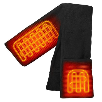 Open Box ActionHeat 5V Battery Heated Fleece Scarf - Back