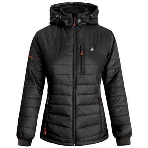 ActionHeat 5V Women's Insulated Puffer Battery Heated Jacket W/ Hood - Heated