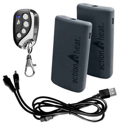 Open Box ActionHeat Wool 3.7V Rechargeable Heated Socks 2.0 with Remote - Battery