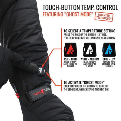 Open Box ActionHeat 5V Women's Featherweight Heated Gloves - Battery