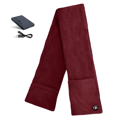 ActionHeat 5V Battery Heated Fleece Scarf with Pockets - Heated