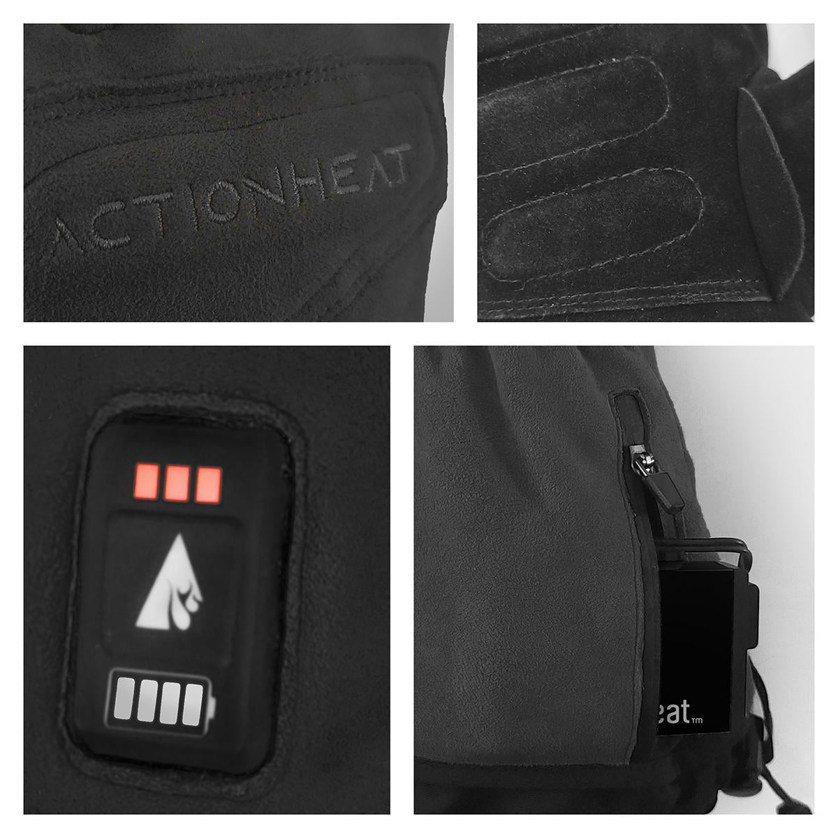 ActionHeat 7V Rugged Leather Heated Work Gloves - Right
