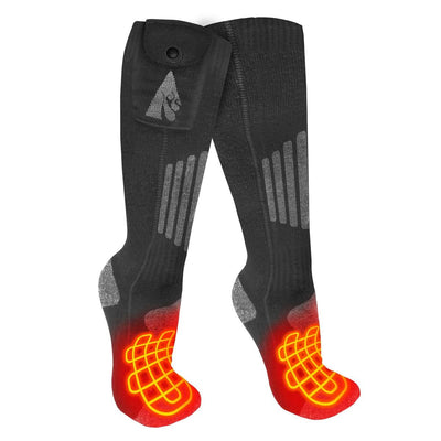 ActionHeat 3.7V Cotton Rechargeable Heated Socks 2.0 - Replacement Socks Only - Back