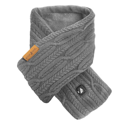 ActionHeat 5V Battery Heated Cable Knit Wrap Scarf - Heated