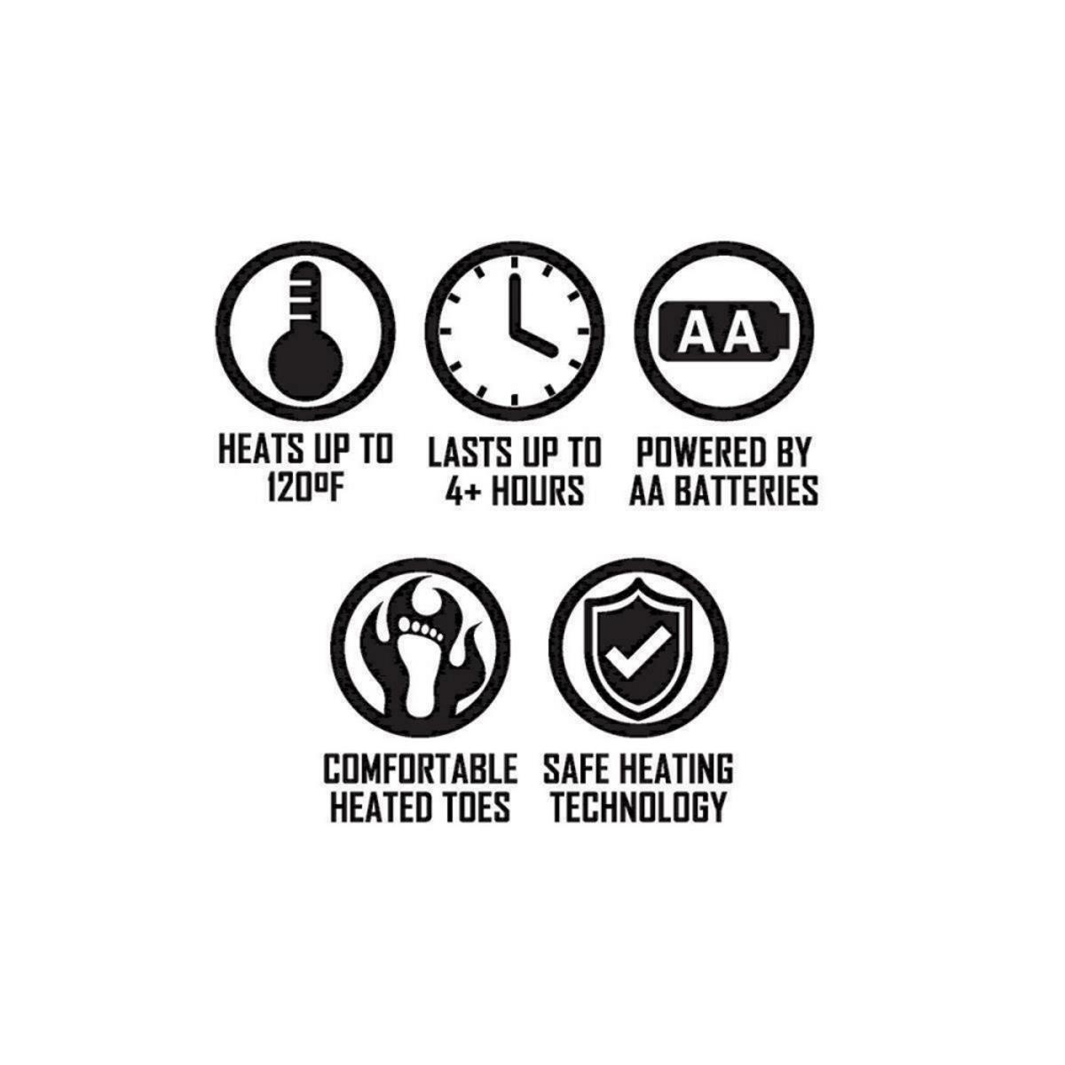 Open Box ActionHeat AA Battery Heated Slippers - Battery