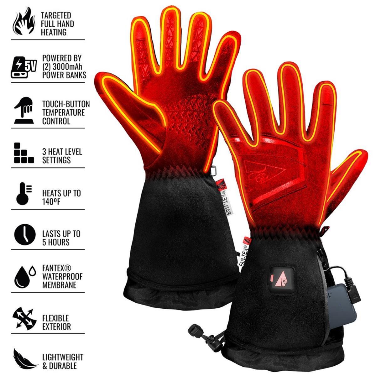 Open Box ActionHeat 5V Women's Featherweight Heated Gloves - Back