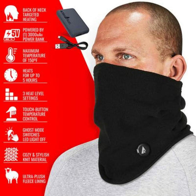 Open Box ActionHeat 5V Battery Heated Fleece Gaiter - Full Set