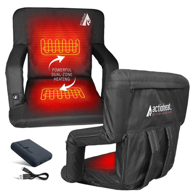 Open Box ActionHeat 5V Heated Folding Bleacher Seat - Back