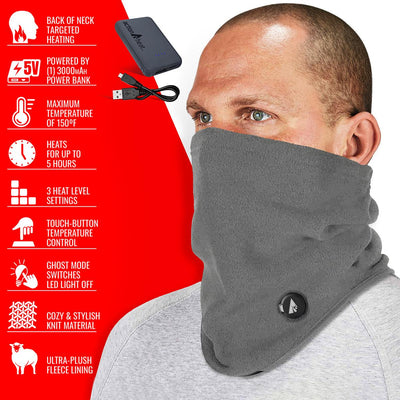 ActionHeat 5V Battery Heated Fleece Gaiter - Full Set