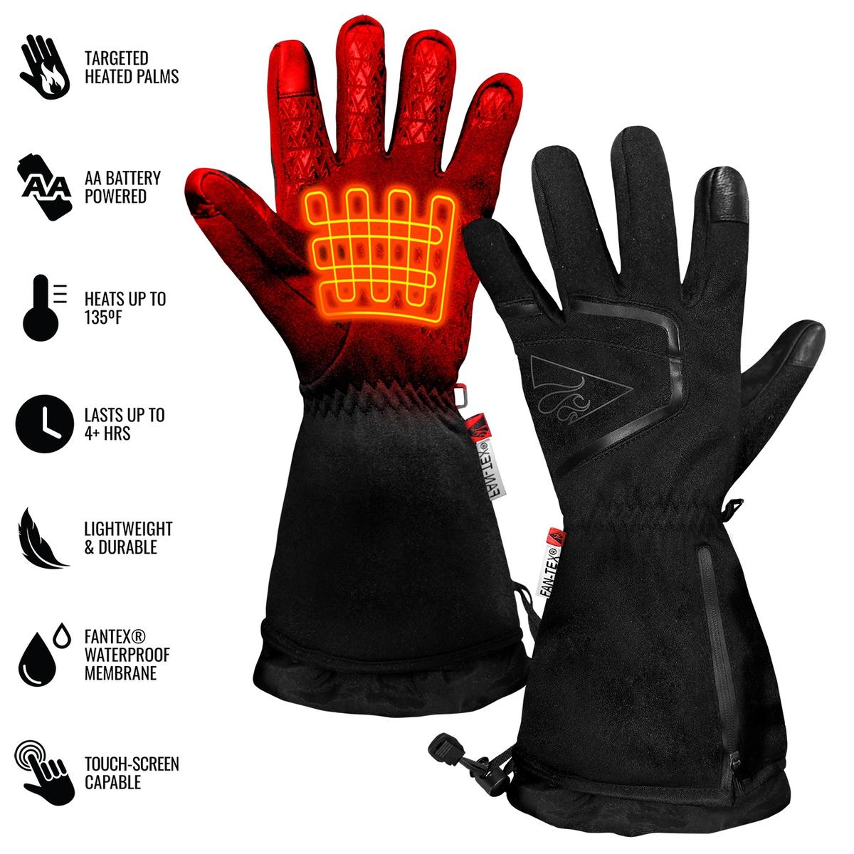 ActionHeat AA Women's Featherweight Heated Gloves - Back