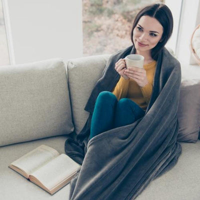 Open Box ActionHeat 7V Battery Heated Plush Throw Blanket - Info