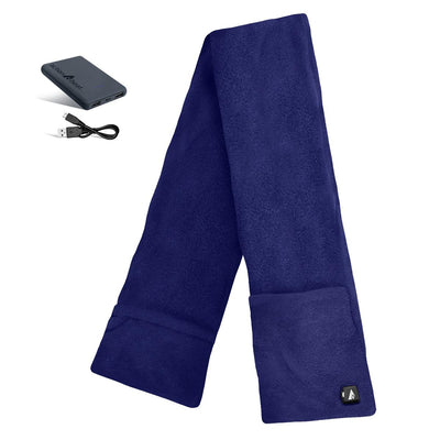 ActionHeat 5V Battery Heated Fleece Scarf with Pockets - Heated