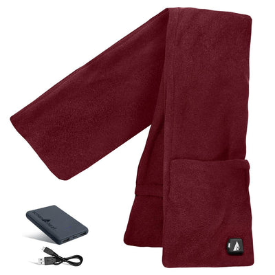 ActionHeat 5V Battery Heated Fleece Scarf with Pockets - Info