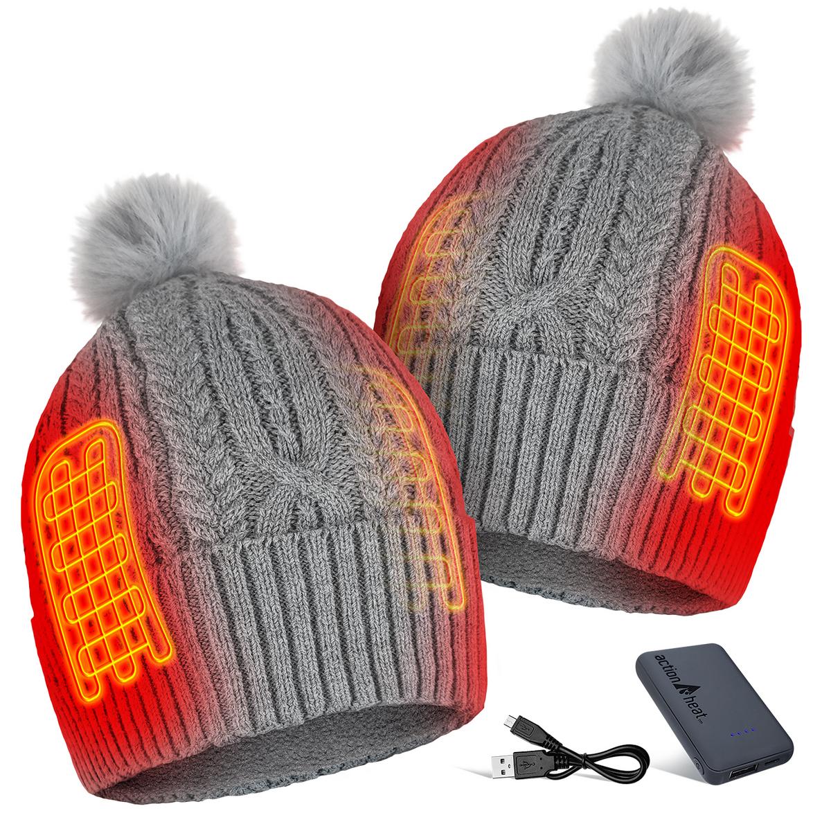 ActionHeat 5V Battery Heated Cable Knit Hat - Right
