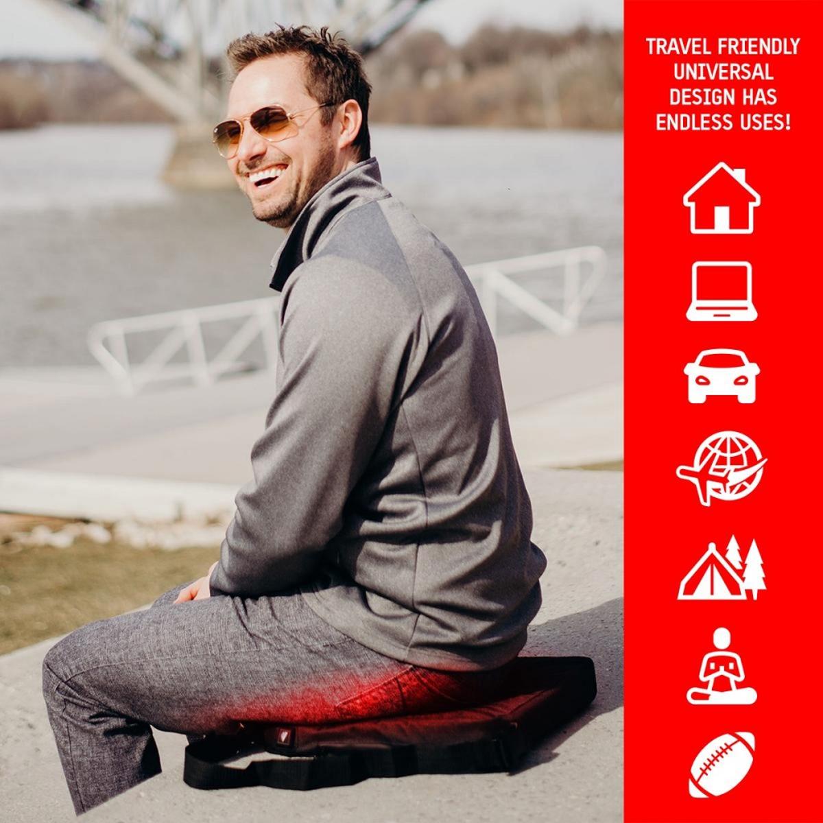 Open Box ActionHeat 5V Battery Heated Seat Cushion - Info
